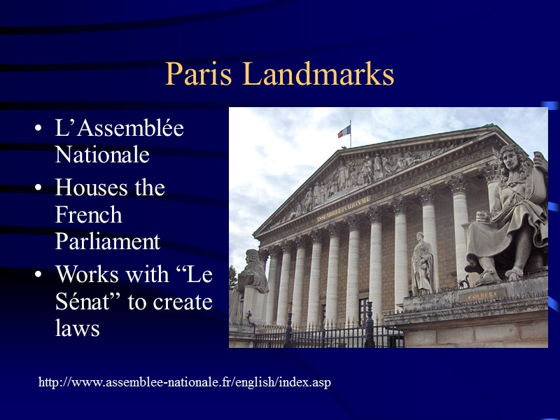 Paris Landmarks L’Assemblée Nationale Houses the French Parliament Works with “Le Sénat” to create
